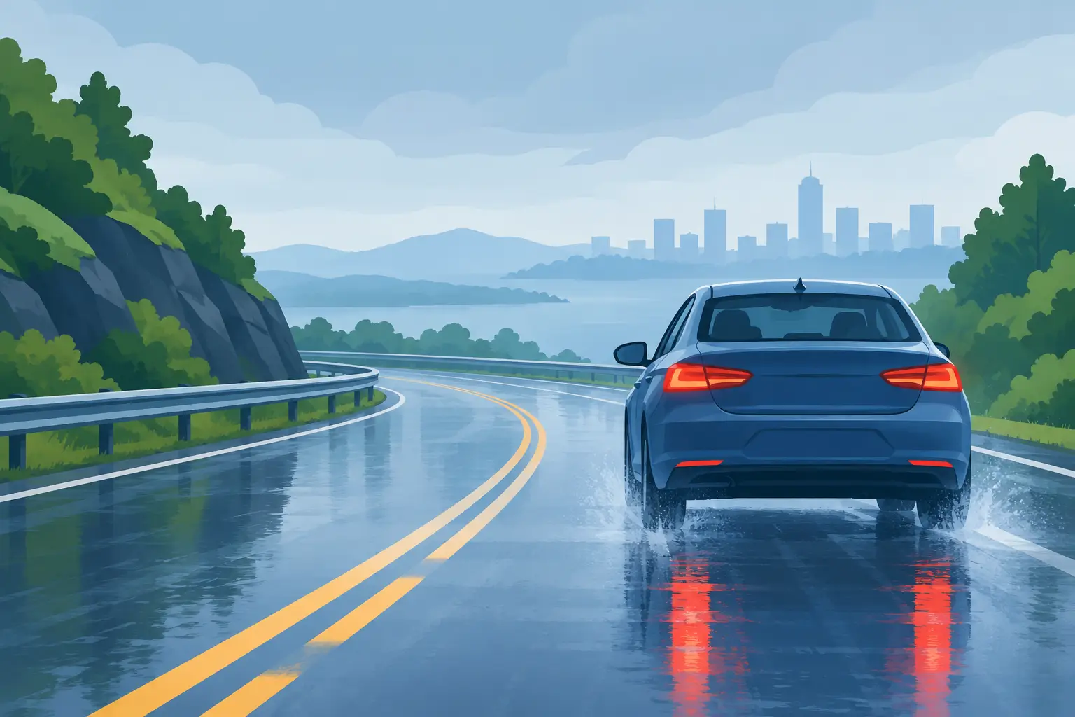 How to Handle Wet Roads: Stay Calm and Safe